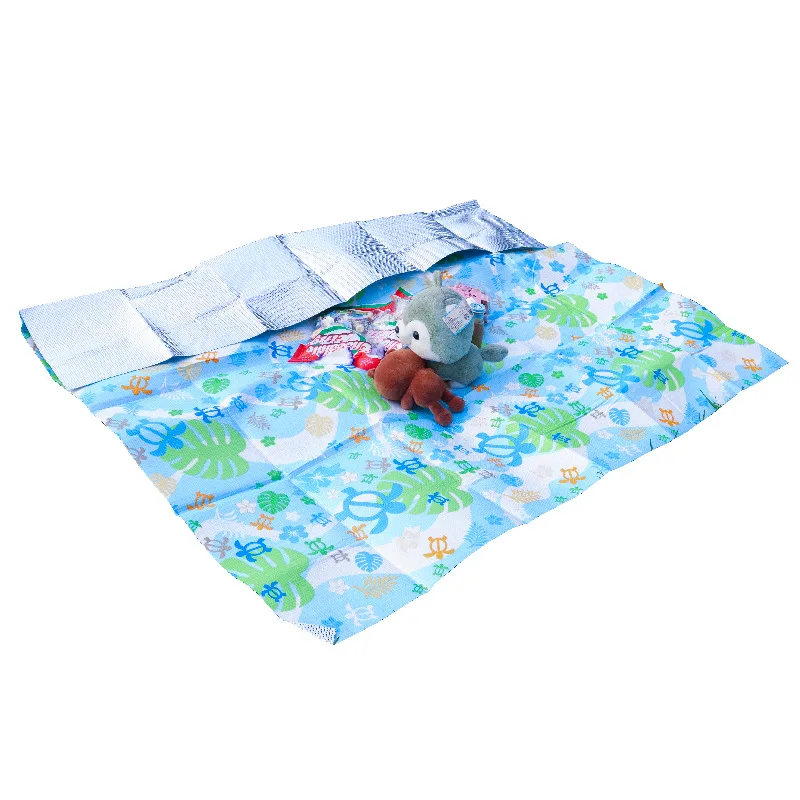 

Hot selling alternative 1 piece 2021 lightweight new childdren folding tropical foam beach custom waterproof picnic mat
