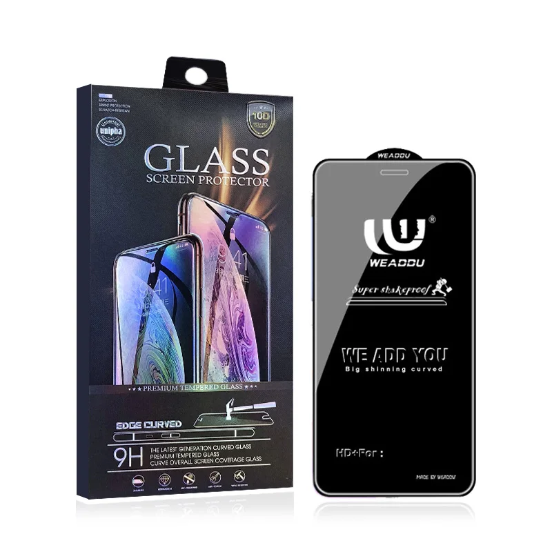 

WeAddU High Quality Tempered Glass For iPhone 12 11 XR XS Max Full Cover 9H Screen Protector For iPhone 12 Screen Protector