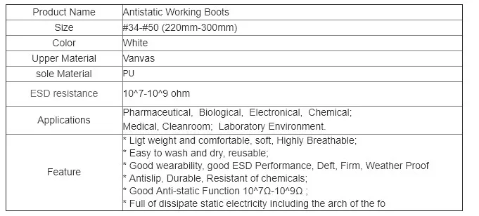 product-681-308 YP-N19 Industrial ESD Canvas Antistatic Safety Shoes for Factory/ Anti Static Cleanroom Shoes/ESD Shoes