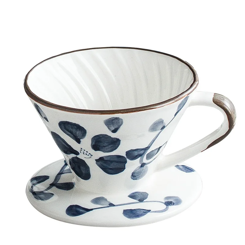 

china style pover over coffee maker ceramic filter cup coffee dripper stand