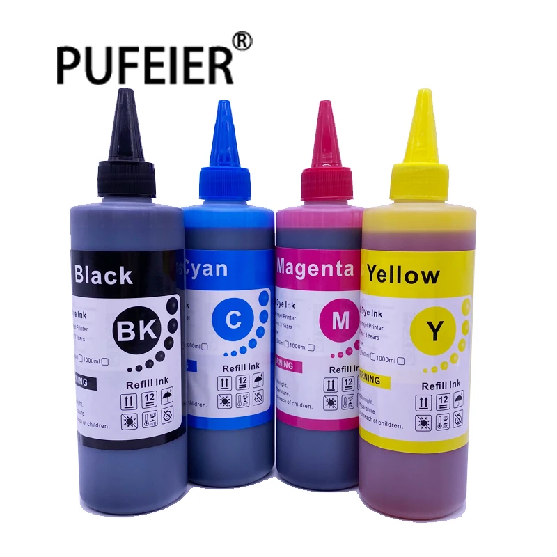 

250ML Bottle Bulk Universal Dye Based Ink Refill Kits Compatible For Epson Canon HP Brother Inkjet Printer Printing Dye Ink