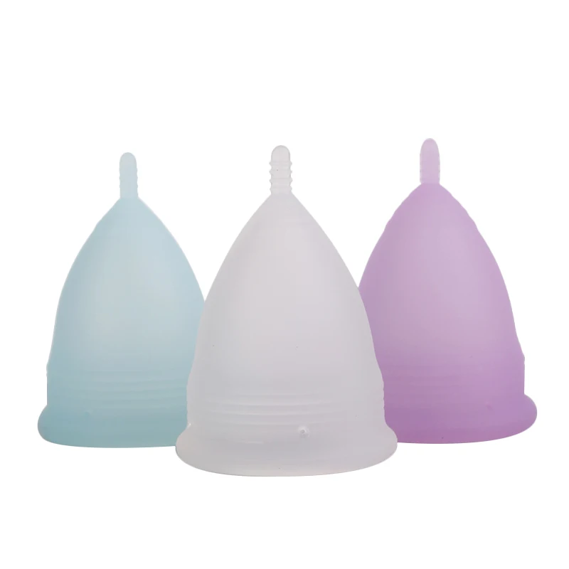 

New shape Free Sample Reusable Medical Silicone Menstrual Cup, Customized
