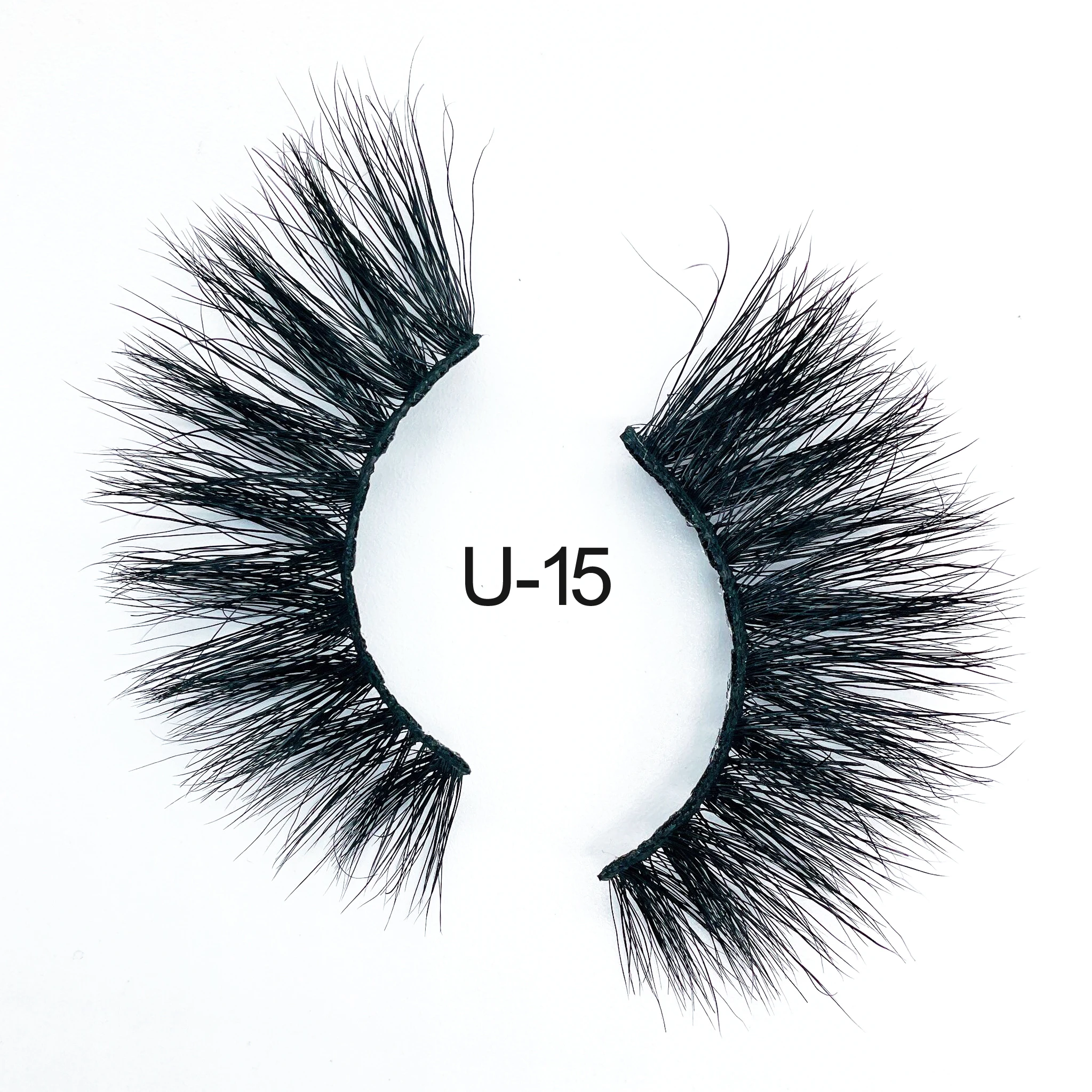 

Wholesale fluffy mink lashes Private Label 3D Mink Eyelashes Custom Packaging Box 18-20mm eyelash, Black color