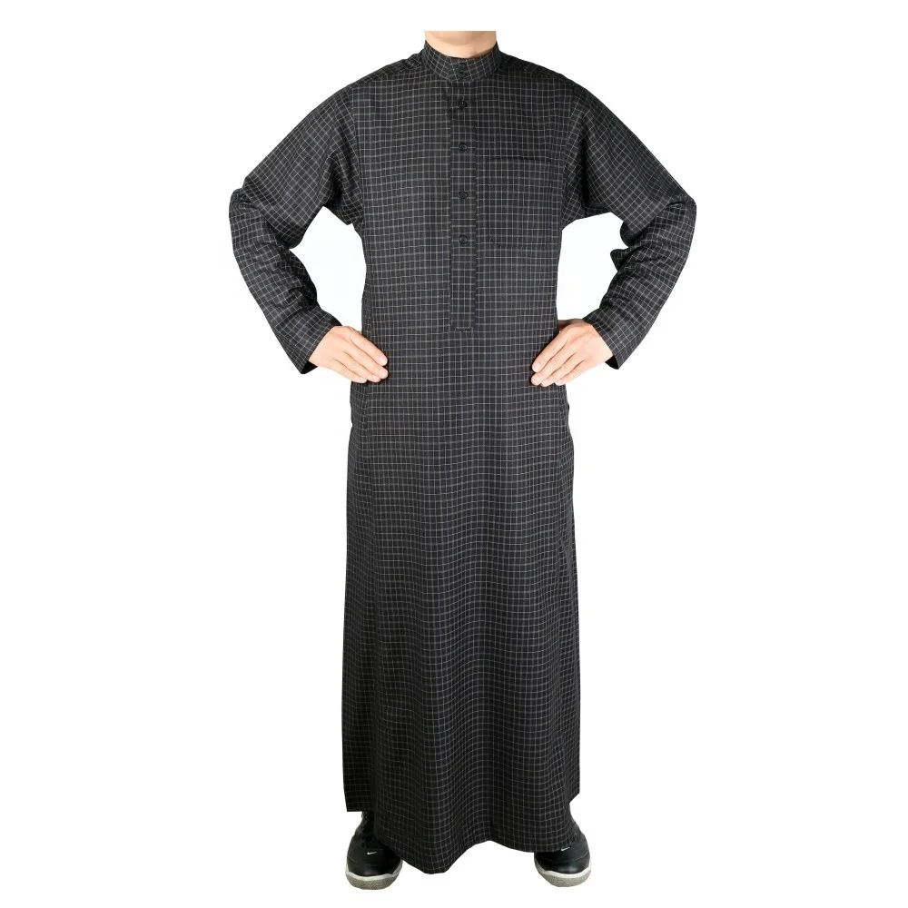 

Winter Black Thick Premium Qamis Islamic Male Clothing Dubai Abaya Arab Robe Thobe Thoub Dishdasha Jalabiya African Caftan