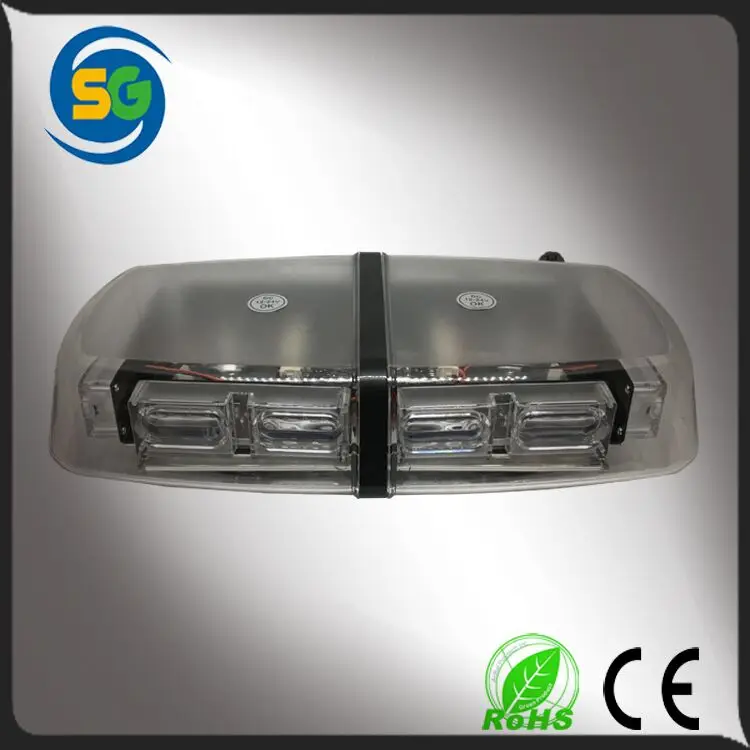 High intensity automobile LED warning light 3030 LEDs warning lightbar 10-30V Magnetic base LED light