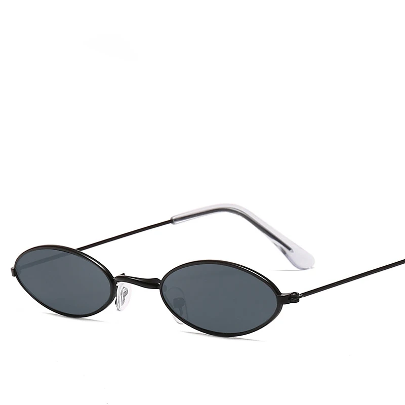

hot Sale Eyewear Retro Vintage Glasses Small Oval Metal Sunglasses