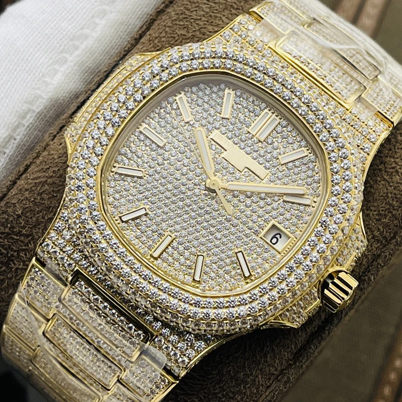 

PAKET Cal.324SC movement Gypsophila diamond 18K Platinum case mechanic luxury watch