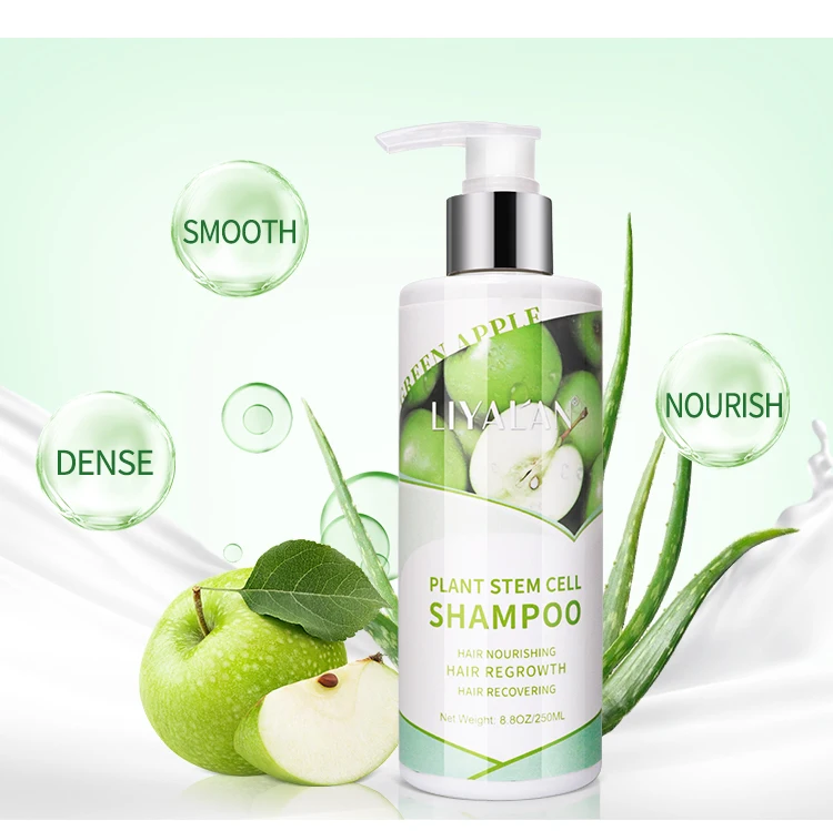 

New Arrival Organic Hair Growth Nourishing Recovering Plant Stem Cell Hair Shampoo, White