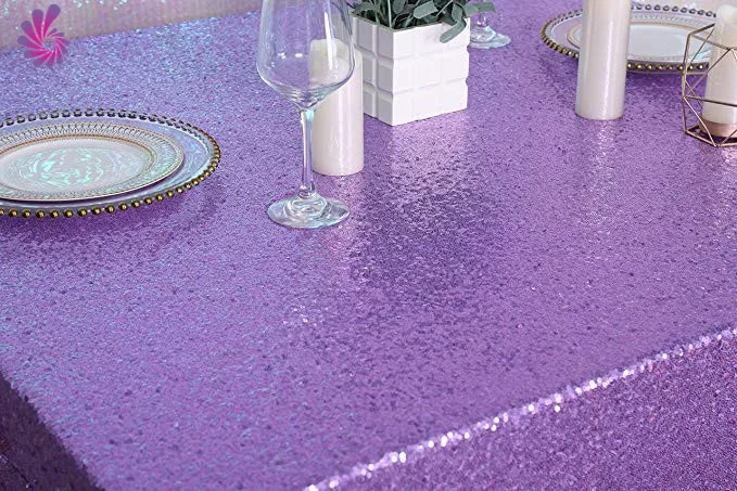 Amazon Hot Sale Mint Metallic 3MM Sequin Round Table Cloth For Wedding Party Cake Dessert Table Decoration