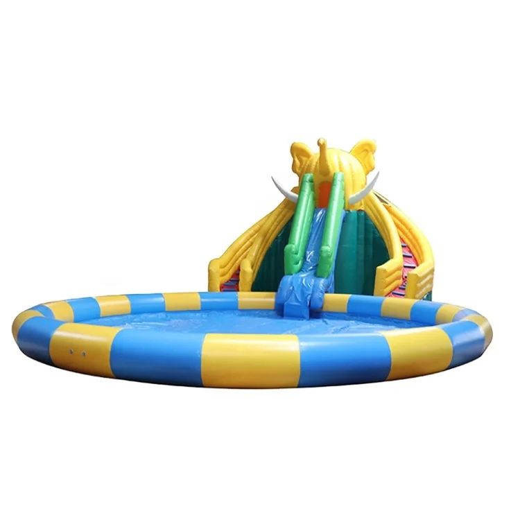 

Inflatable Pool Slides for Inground Pools Swimm Play Outdoor Hot Sale PVC Amusement Park Kindergarten, Customized color