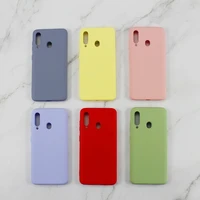 

Silicone Phone Cover with Microfiber Cloth Lining For Samsung Galaxy A60 A70 A80 A10S A20S Soft Gel Rubbized phone case