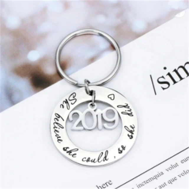 
Stainless Steel Keyring Chain macrame metal Keychains for Girl Women 