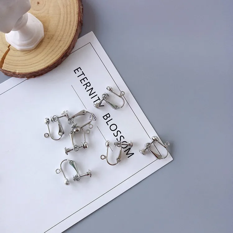 

2021 new pattern individualization diy accessory for women clip on earrings, As picture
