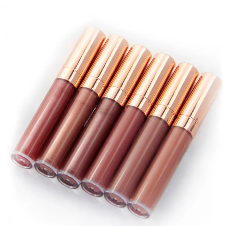 Nude Waterproof Vegan Liquid Shimmer No Logo Lip Gloss