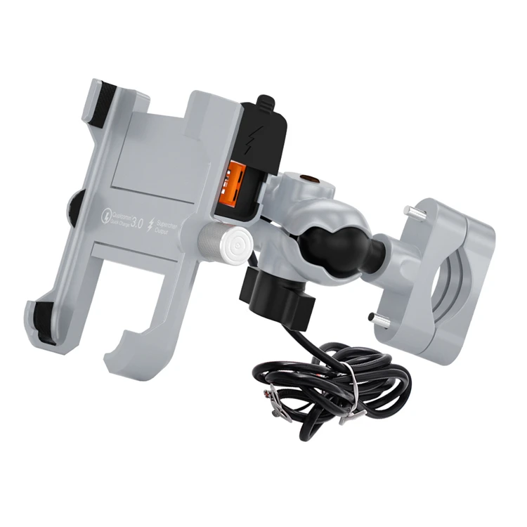 

NEW Design Anti-Slip Universal Phone USB Charging Bike Suportes De Celular Para Moto Motorcycle Phone Holder