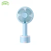 Adjustable speed level portable plastic blue mini air cooling fan with bracket