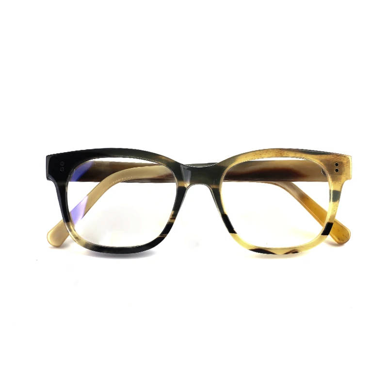 

Natural Color Buffalo Horn Optical Frame Anti Blue Blocking Glasses Eyeglasses, Different colors available