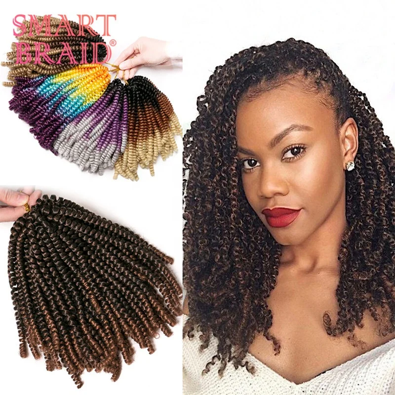

Factory Crochet Braid Ombre Color Hair Extension Braids Crochet Braiding Hair New Style Spring Twist Hair Synthetic