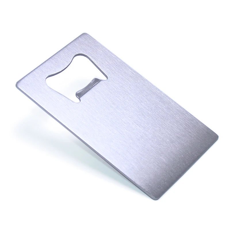 

Wholesale Custom Credit Bank Card Wallet Size Square Shaped Promotional Bulk Stainless Steel Metal Bottle Opener Credit Card