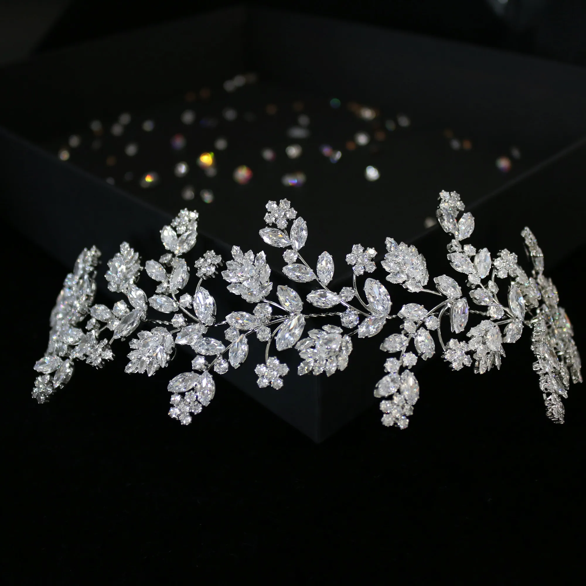 

GS0099 Wedding Hair Band zircon Crystal Bridal headdress women decoration hair rattan jewelry