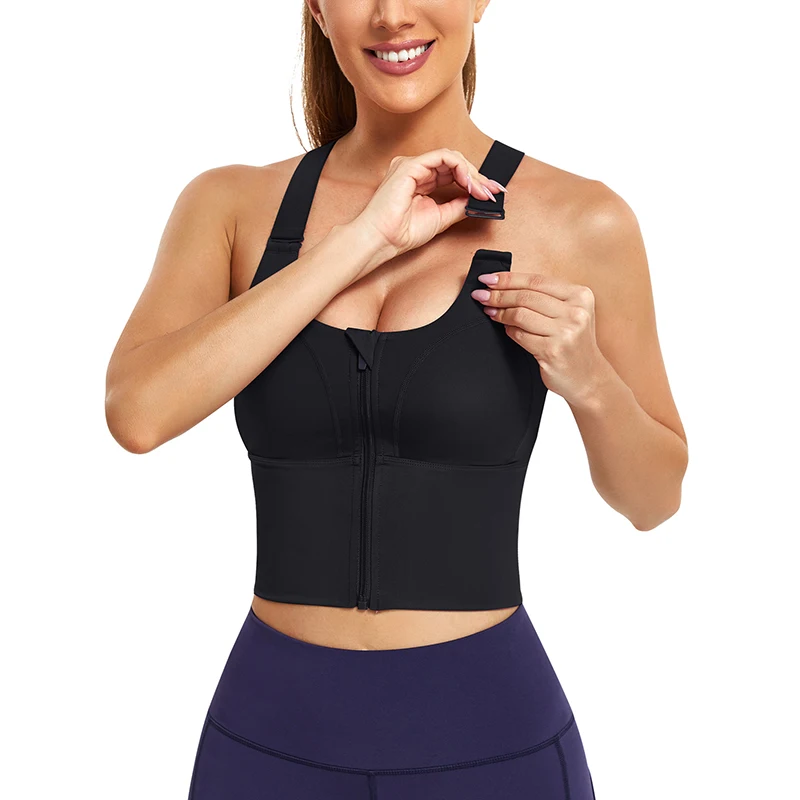 

running workout crop tops deportivo fitness girls workout gym bra women high impact cross back sports bra