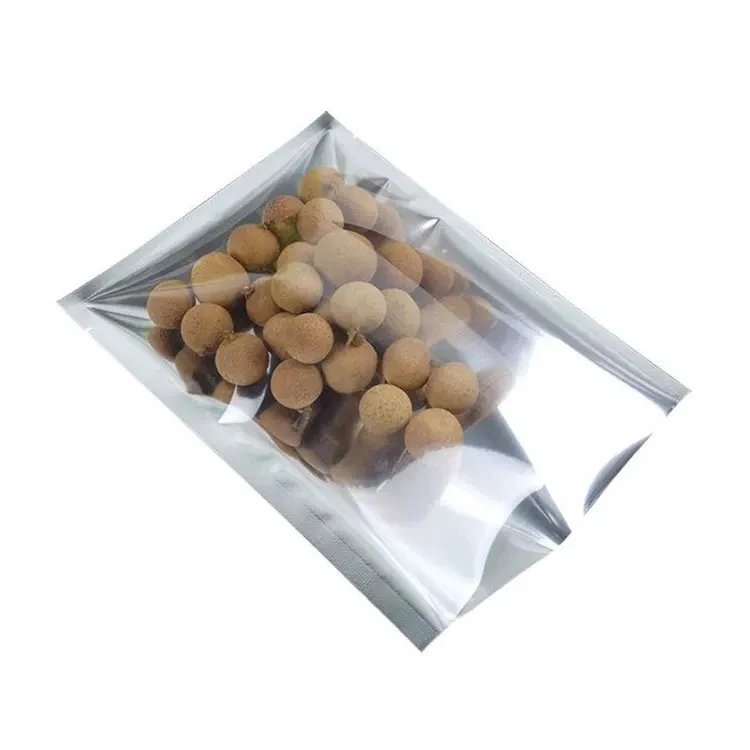 three side seal bag with zipper or without zipper