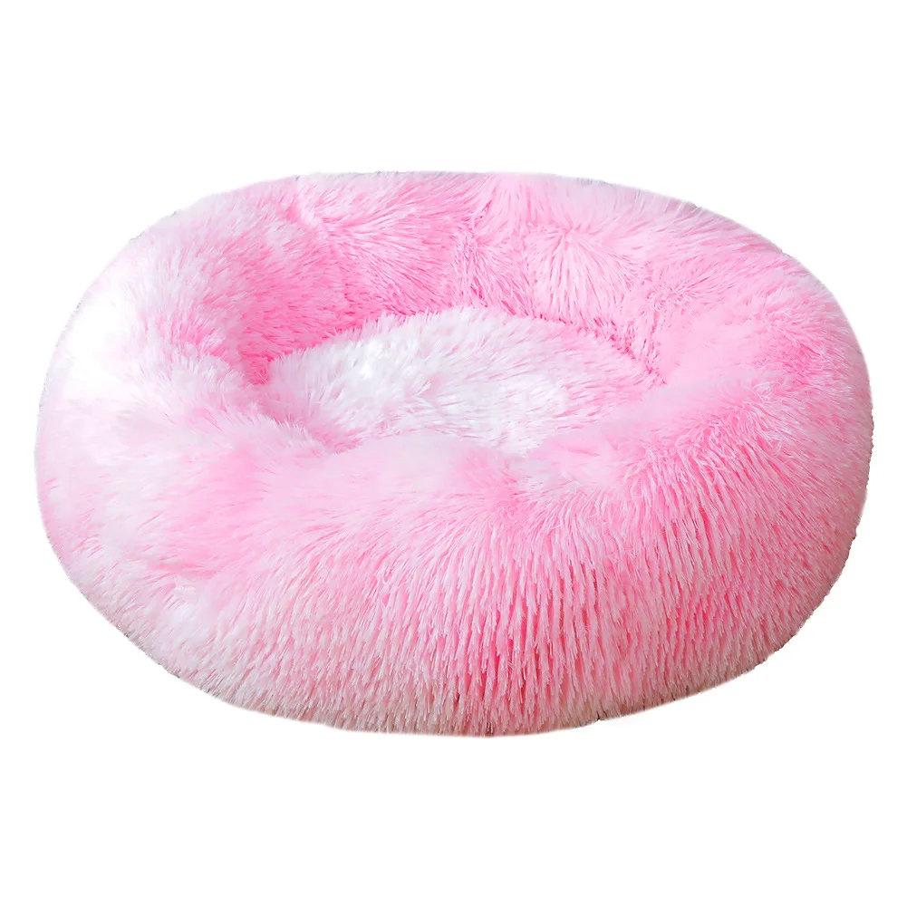

Pet Dogs and Cats Sleeping Mat  Permanent Sapphire Pink Color Plush Warm Pet Mat