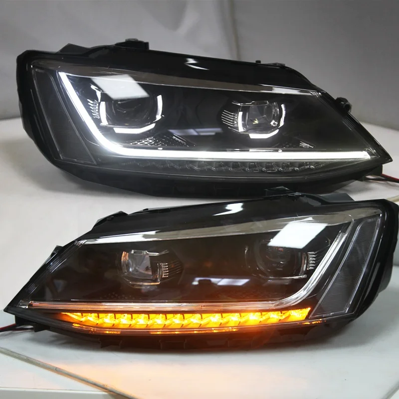 New design LED headlight For VW for  Jetta MK6 / Sagitar LED Headlight 2012-2018  Dynamic Singal SY