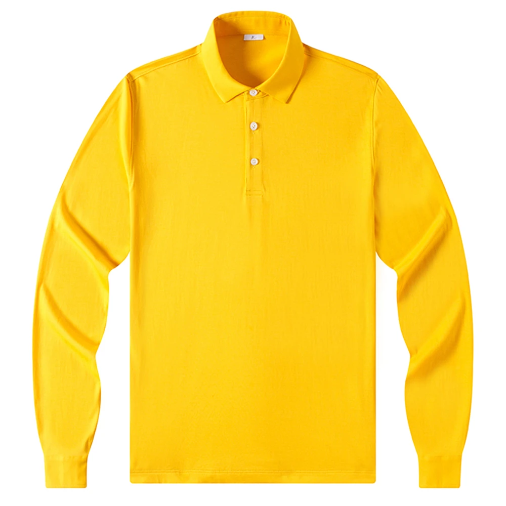 

Best quality shirt spring and summer cotton oversize t shirt long sleeve business casual polo shirts for boys men
