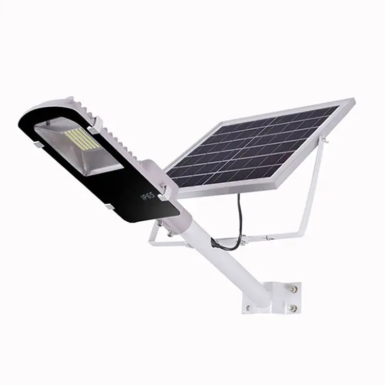 Outdoor LED Flood Lights Sensor Lamp with Remote Control High Brightness Dusk to Dawn Security IP65 30W Solar Street Light
