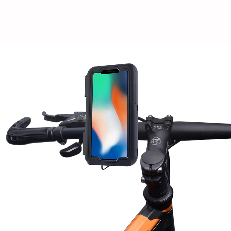 

SwoSmo Holder Motor Bike Mounts Rack Zip Bag Case Hold Stand Outdoor Water Proof Mobile Phone Holder Bike Mount