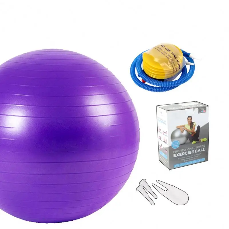 

cheap price PVC professional anti-burst 65cm exercise workout yoga ball fitness, Customized