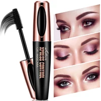 

2019 New Products 4D Silk Fiber Waterproof Lash Mascara For Eyelash Extension Black Thick Longer