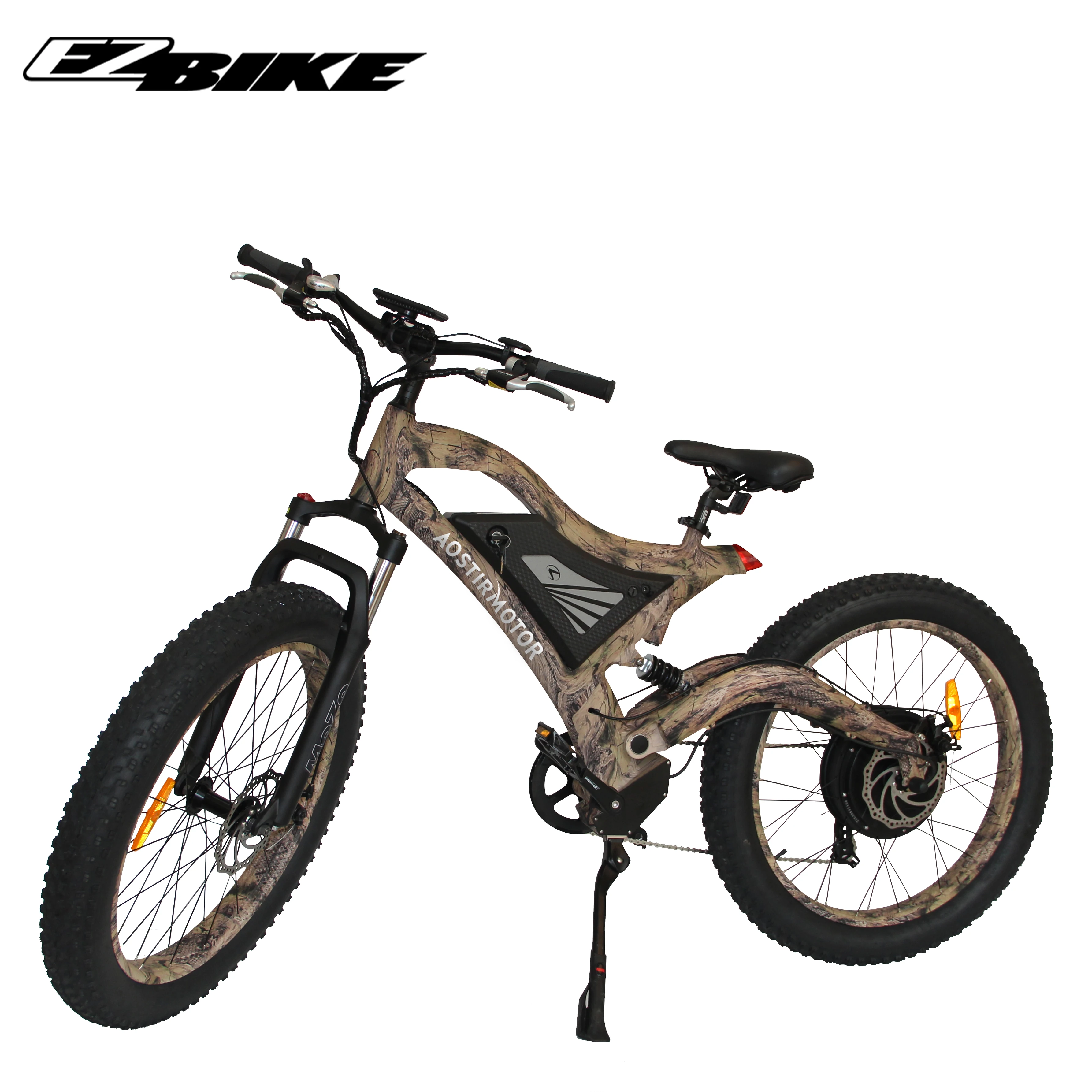 

High power dirt road 26'' fat wheel 48v 1500w electric mountain bike ebike