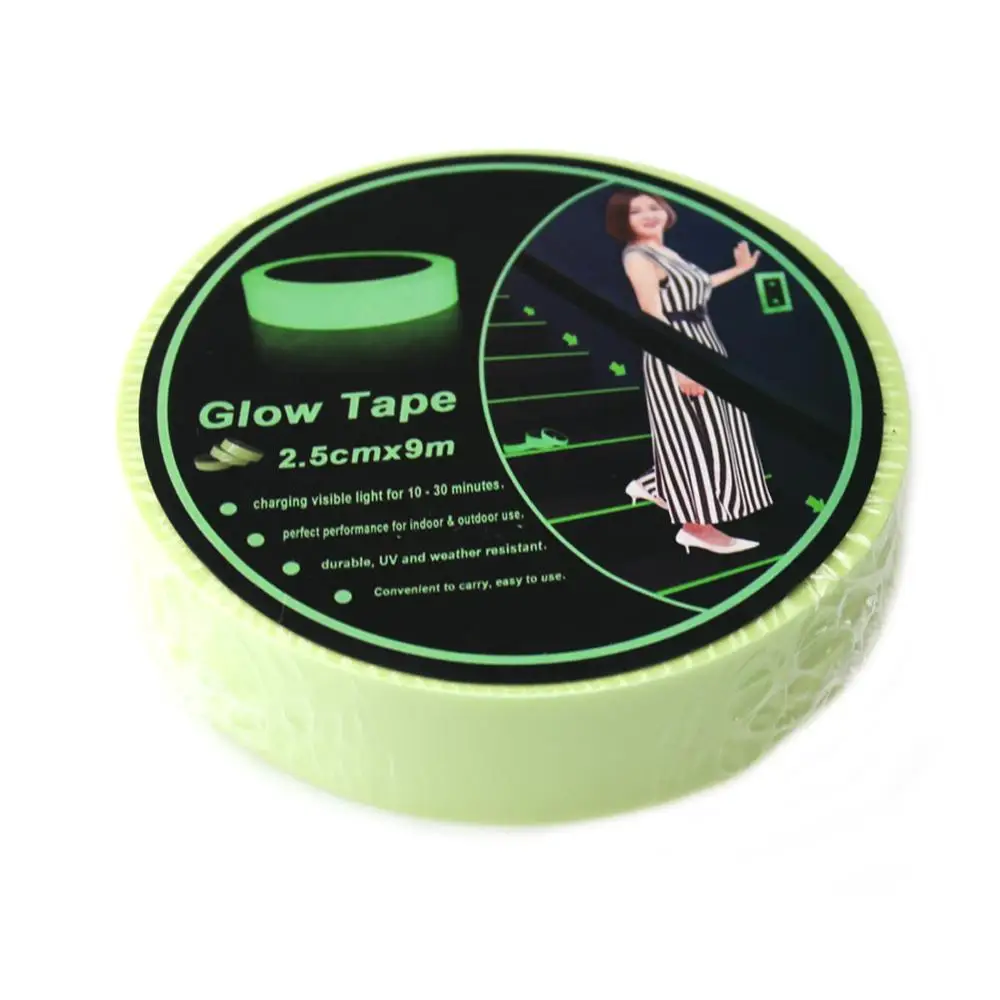 

EONBON 2.5cmx5m Photoluminescent / Luminescent Emergency Glow Adhesive In Dark Tape Dots