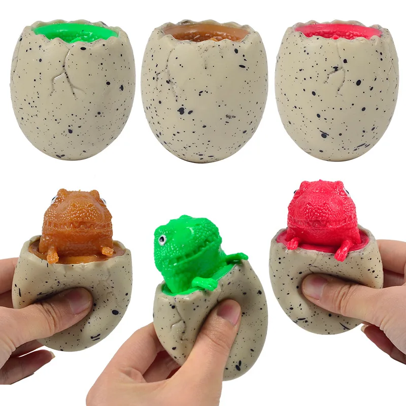 

Stress Relief Dinosaur Egg Cup Squeeze Toy Dinosaur Cup Squeeze Spoof Kids Gift