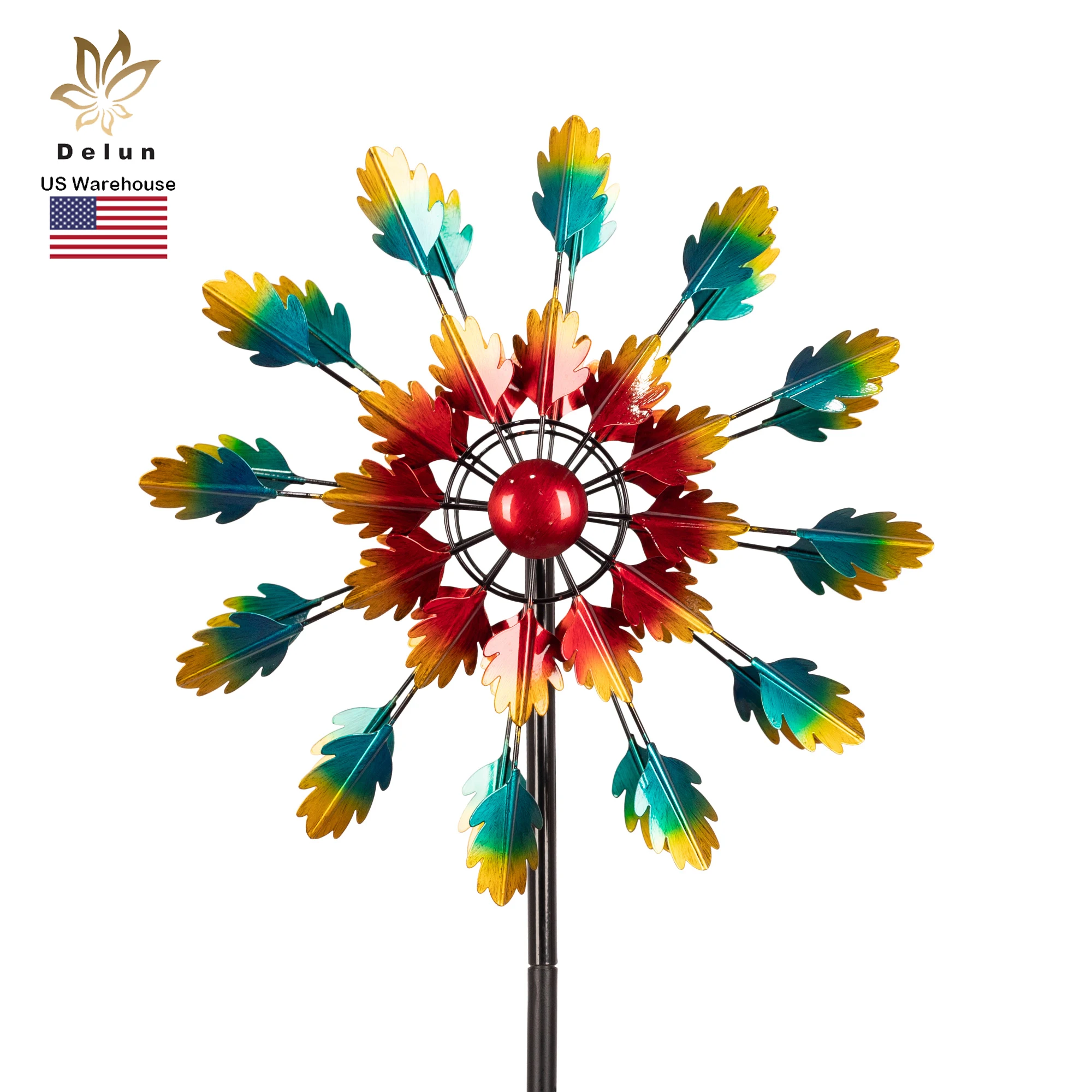 

Small Peacock Feather Ideas Wind Spinner Windmill With Lawn Stake