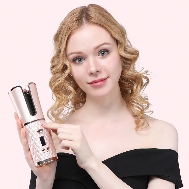 

GESS Multifunctional Hair Curler Automatic With CE Certificate, Black + pink
