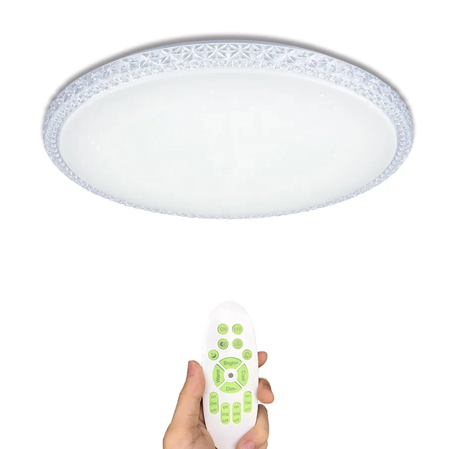 High Quality Modern LED ceiling light 2.4G RF remote control dimmable surface mounted ceiling lamp for living room bedroom