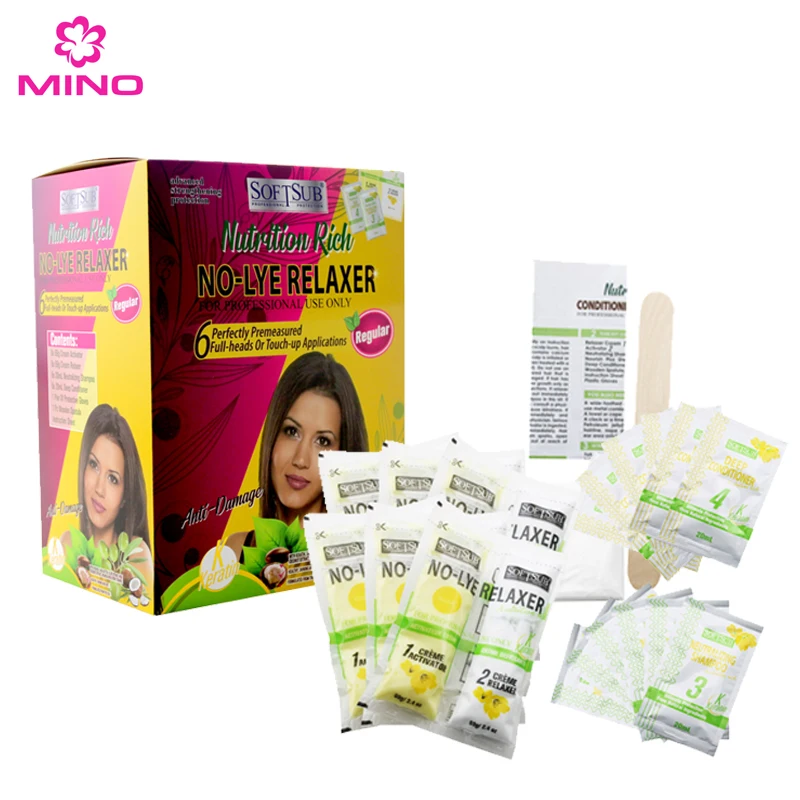 

sachet no lye hair relaxer with conditioning