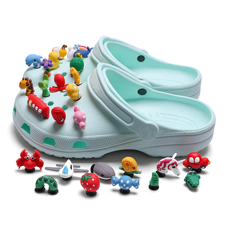 

New Arrival Kids Cute And Colorful 3d Cartoon Pvc Shoe Charms Shoes Decoration Accessories