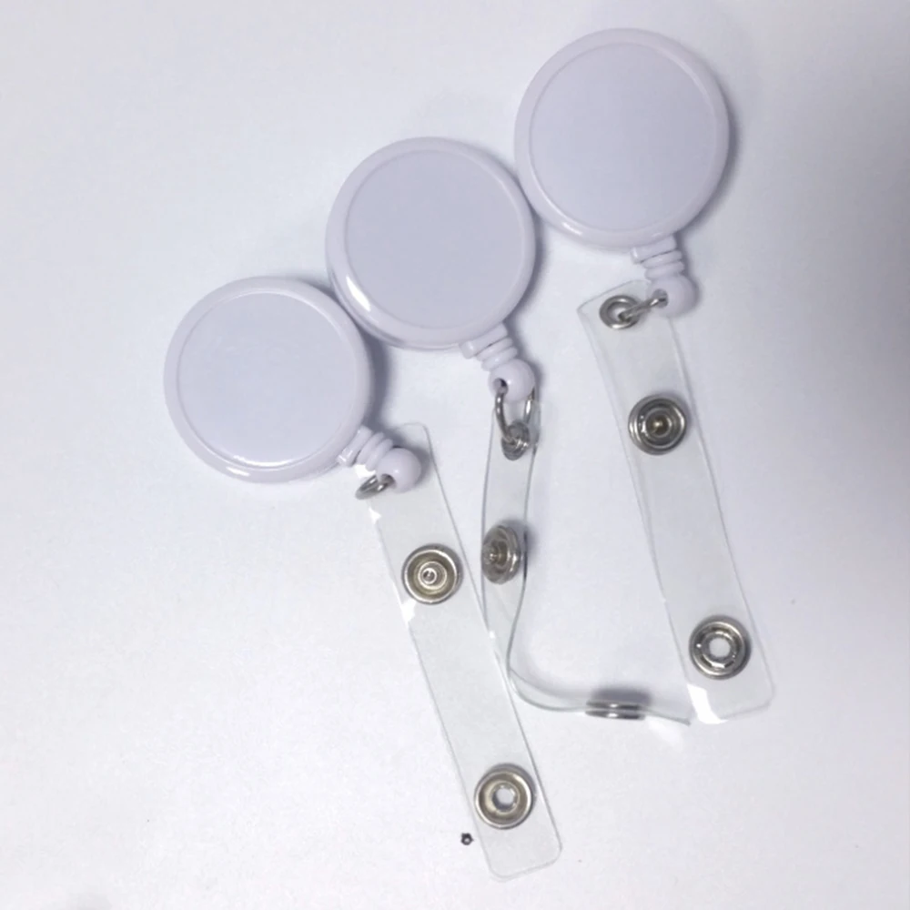 Custom Badge Reels Id Card Cheap Acrylic Sublimation Retractable Badge