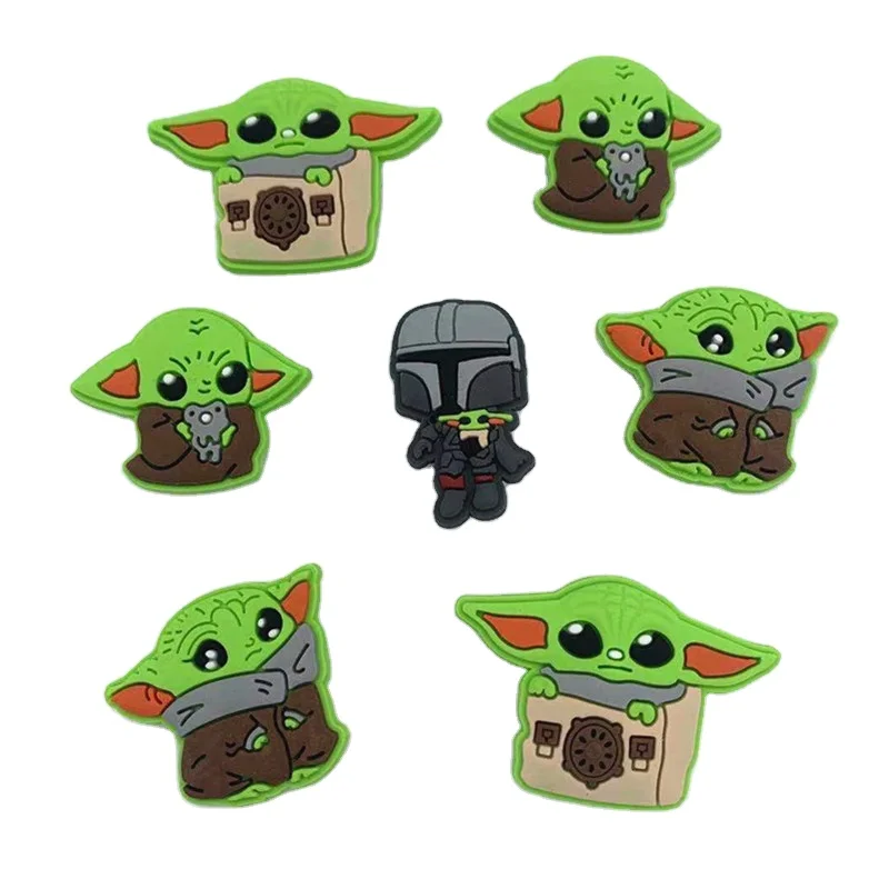

1000pcs wholesale Cheap pvc shoe charms goblins custom croc cartoon shoes charms decoration for wholesale Third eye