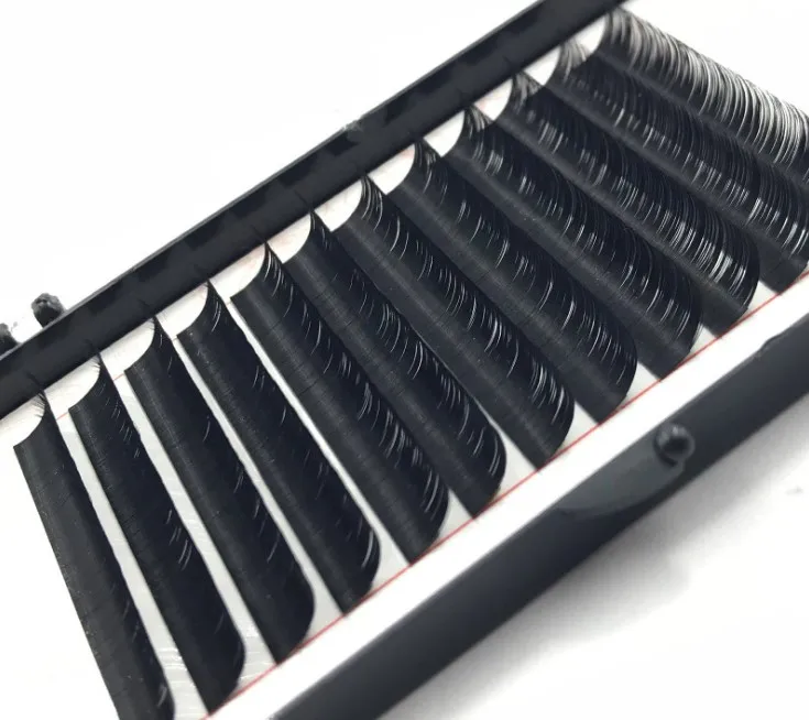 

Wholesale eyelash extensions private label mega volume lashes J B C D L M curl 0.03 0.05 0.07 0.10 0.15 mm lash extension, Black