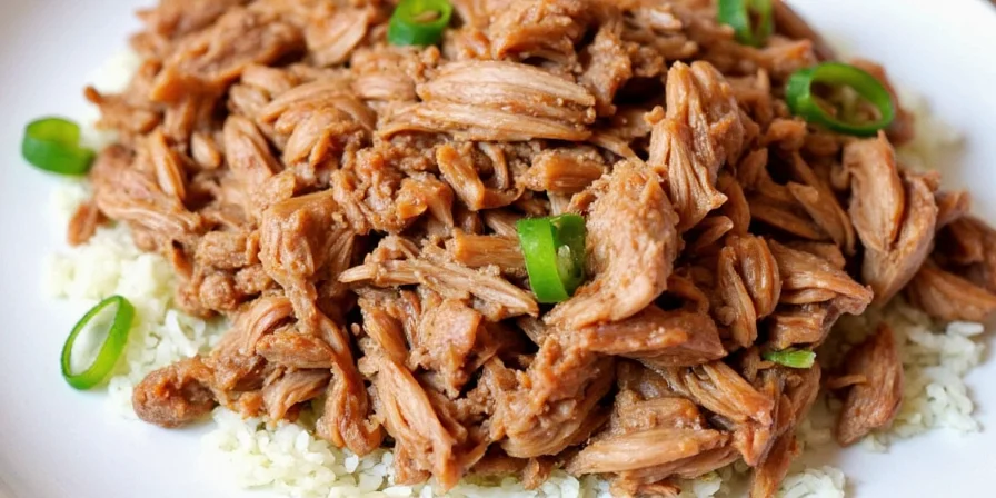 Happy family enjoying creative pulled pork recipe