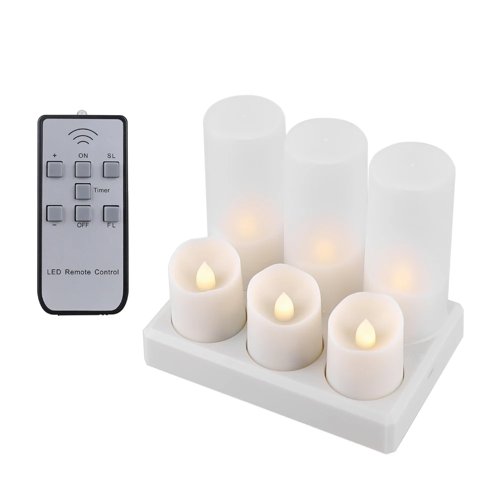 2020 Good Quality 6pcs Remote Led Tea Lights Candle