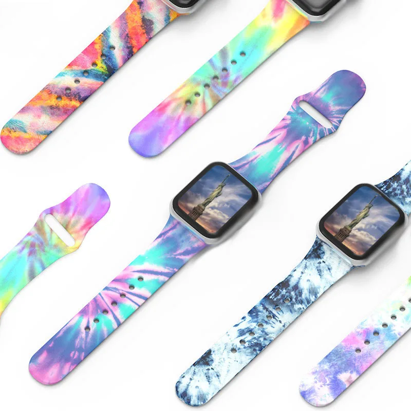 

Custom Design Silicone Strap Smart Watch Band For iwatch Series For Apple Watch 6 7