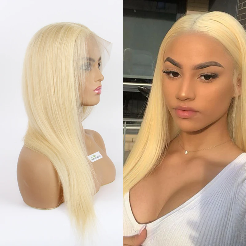 

Free Sample Raw Virgin Cuticle Aligned Brazilian 13*4 13*6 Honey 100% Human Hair 613 Blonde HD Lace Front Wigs