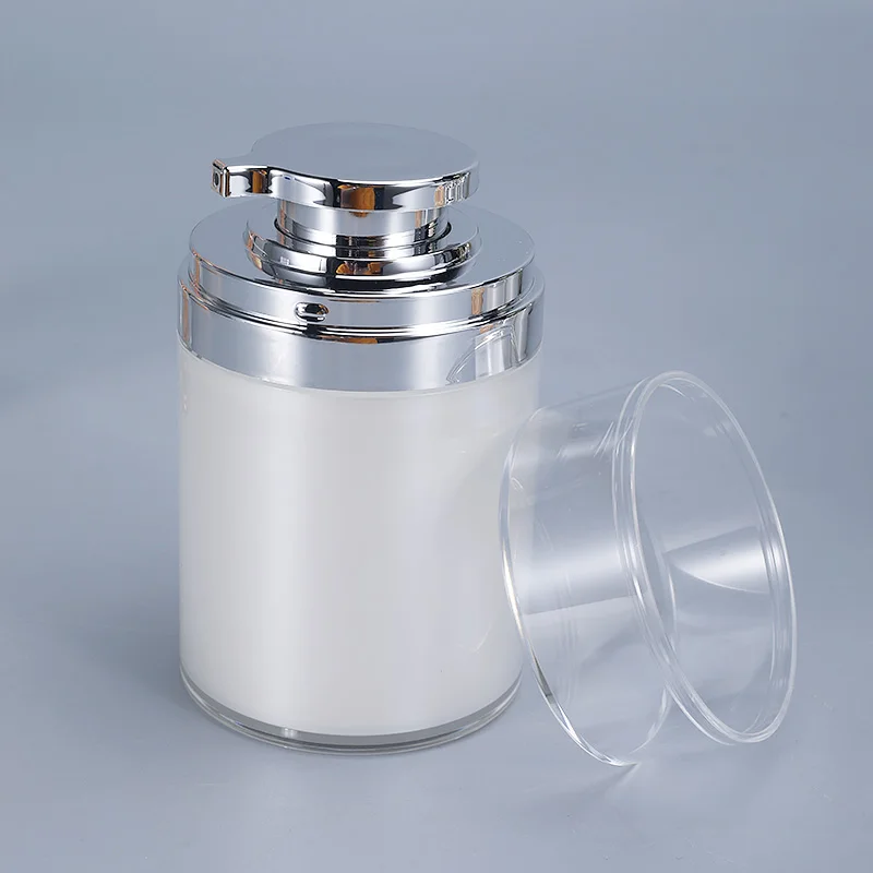 

New In 2022 Airless Foundation Bottle 30g Face Cream Container Empty Acrylic Cosmetic Pump Plastic Jar