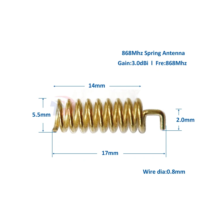 Communicatioion wireless spring aerial internal straight omni 3dBi 868Mhz helical antenna - ANKUX.COM